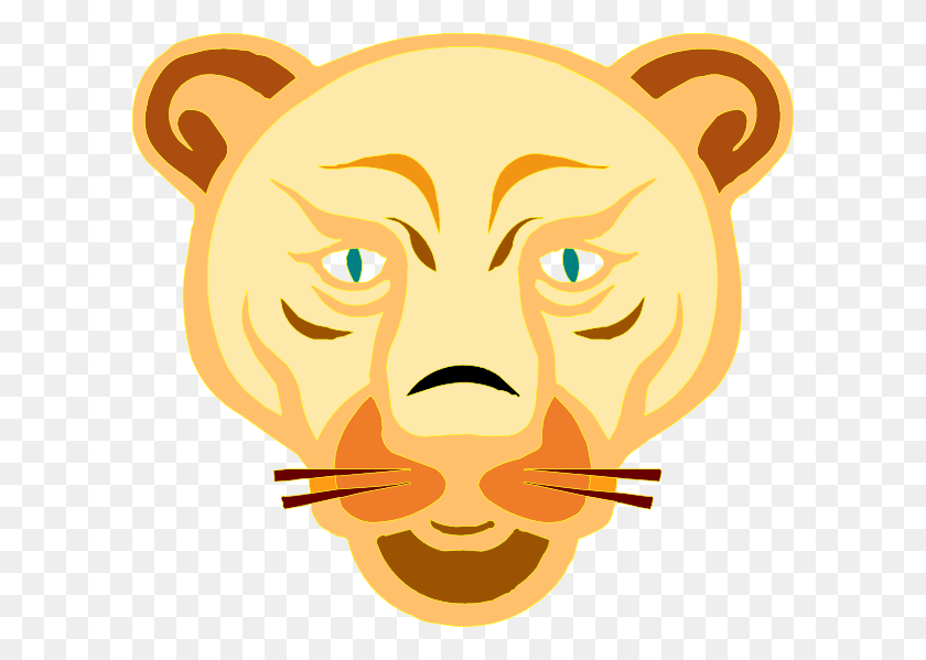 600x539 Lion Face Cartoon Clip Art Lions Face Cartoon, Label HD PNG Download