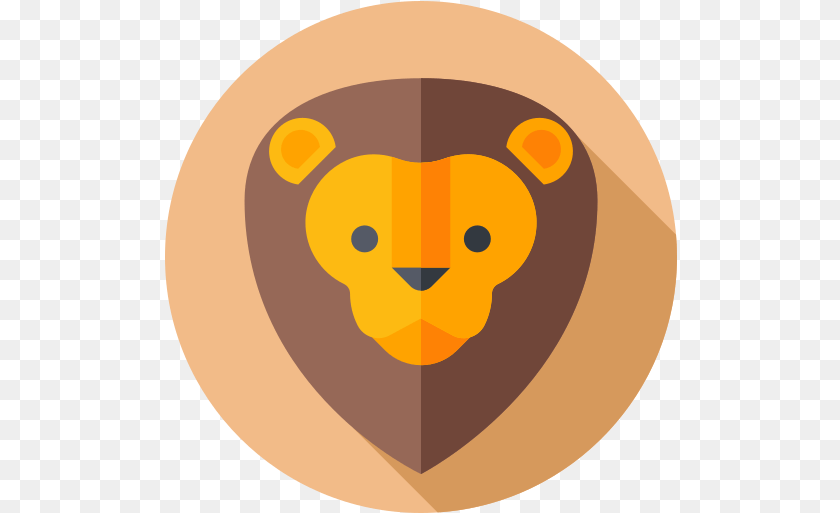 513x513 Lion Animals Icons Happy, Disk PNG