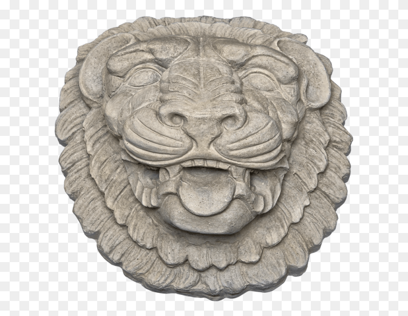 617x591 Lion Head 1 Grey Color Smooth Texture Web Image Masai Lion, Statue, Sculpture HD PNG Download