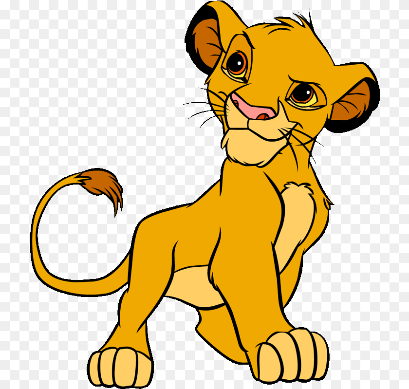 719x799 Lion King Clipart, Animal, Mammal, Wildlife, Cartoon Transparent PNG