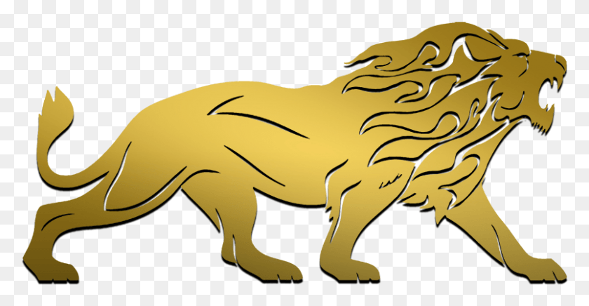 804x388 Lion Movies Gold Lion Logo, Animal, Mammal, Wildlife HD PNG Download