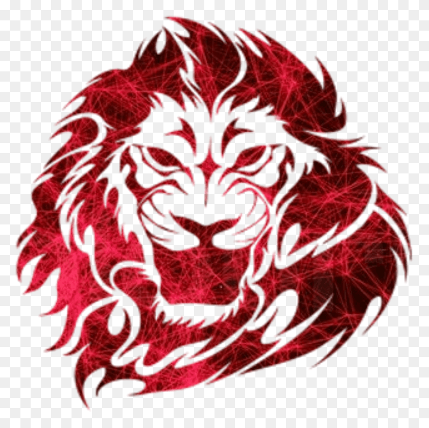 2161x2159 Lion Roar Tattoo Red Lion Vector, Ornament, Pattern, Fractal HD PNG Download