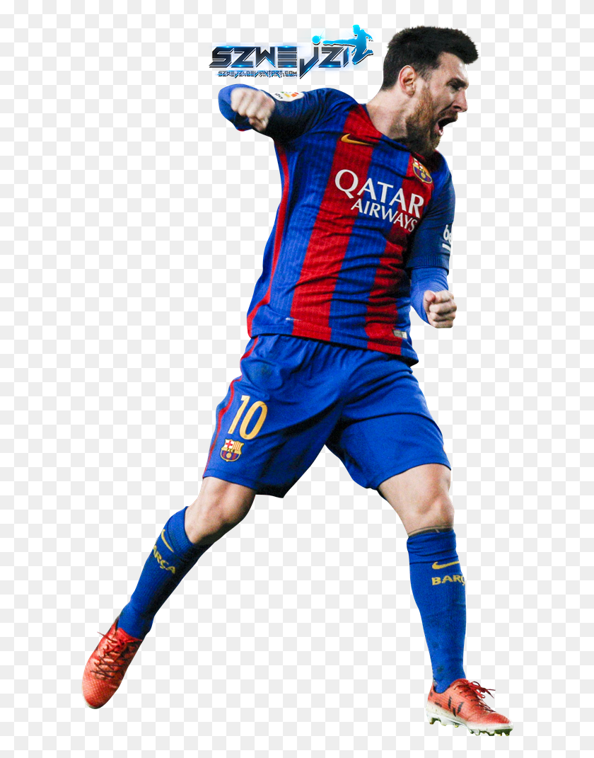 612x1011 Lionel Messi Clipart Messi Pes 2018 Player, Shoe, Footwear, Clothing HD PNG Download