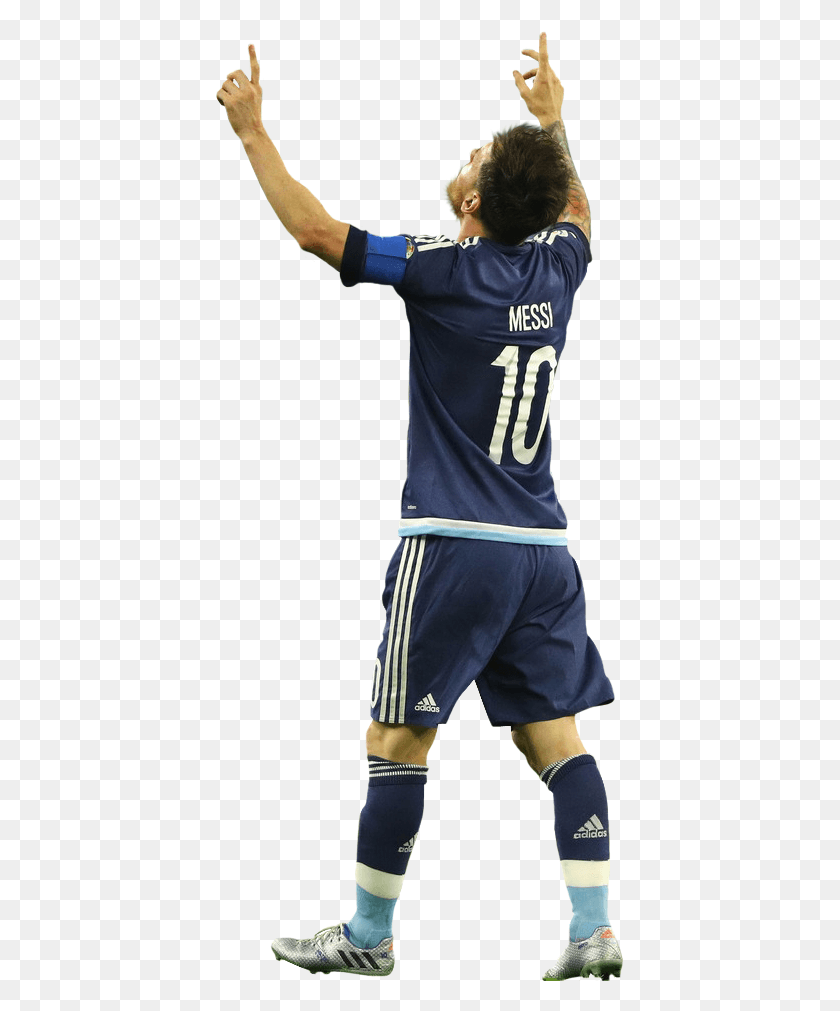 409x951 Lionel Messi Render Player, Clothing, Apparel, Person HD PNG Download