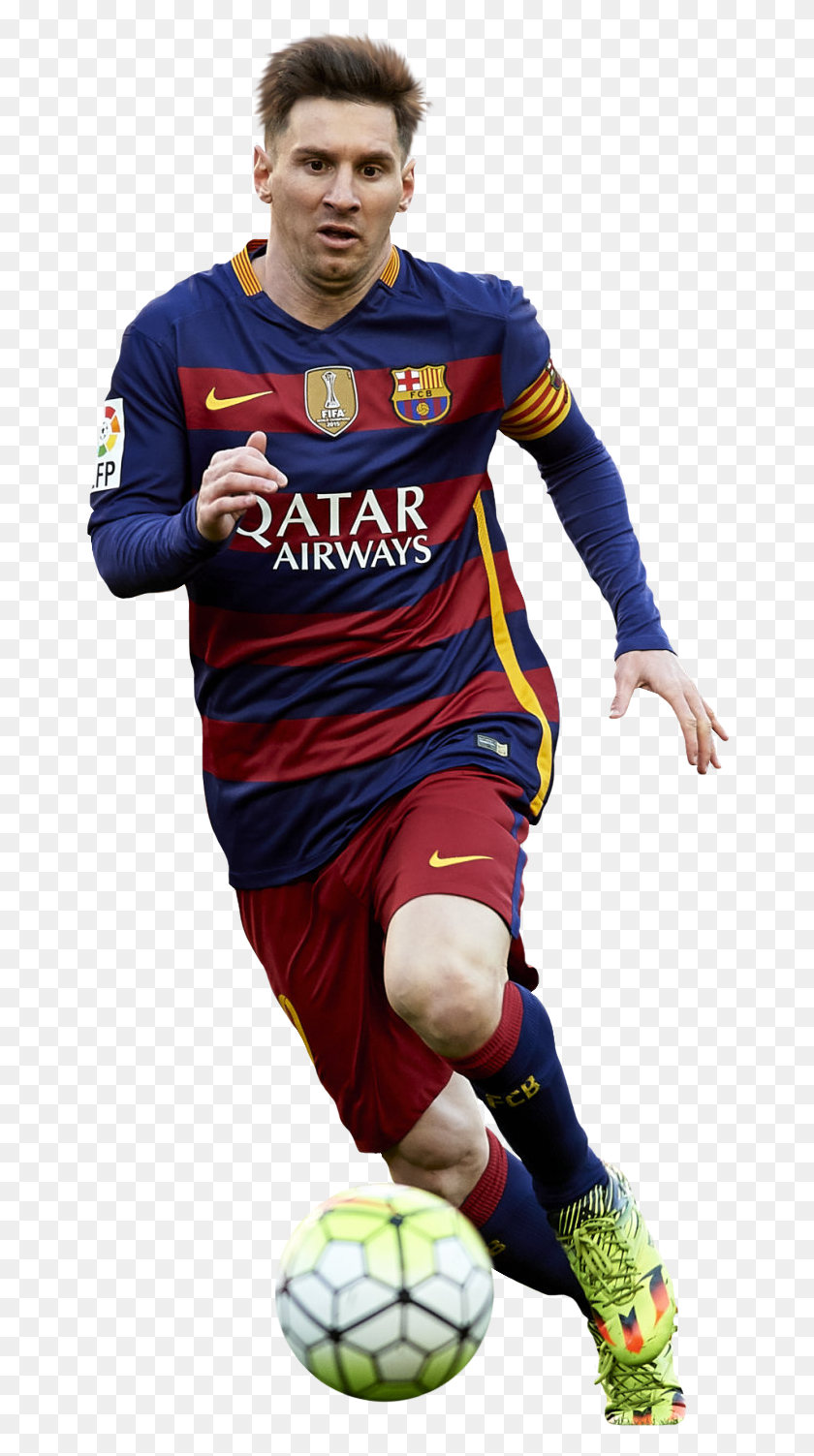 668x1443 Lionel Messi Render Player, Clothing, Apparel, Soccer Ball HD PNG Download