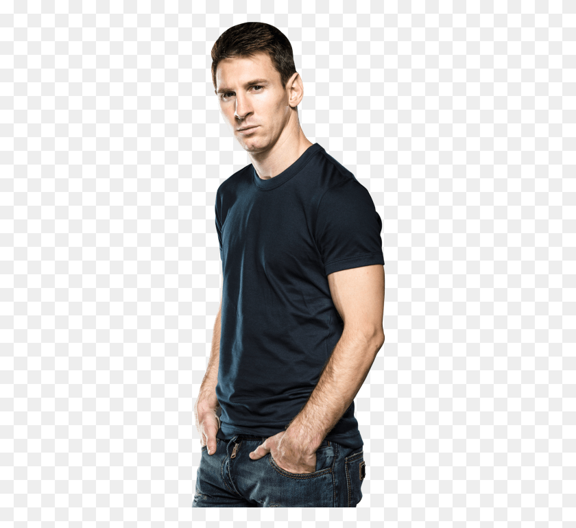 284x710 Lionel Messi Transparent Image Man, Sleeve, Clothing, Apparel HD PNG Download