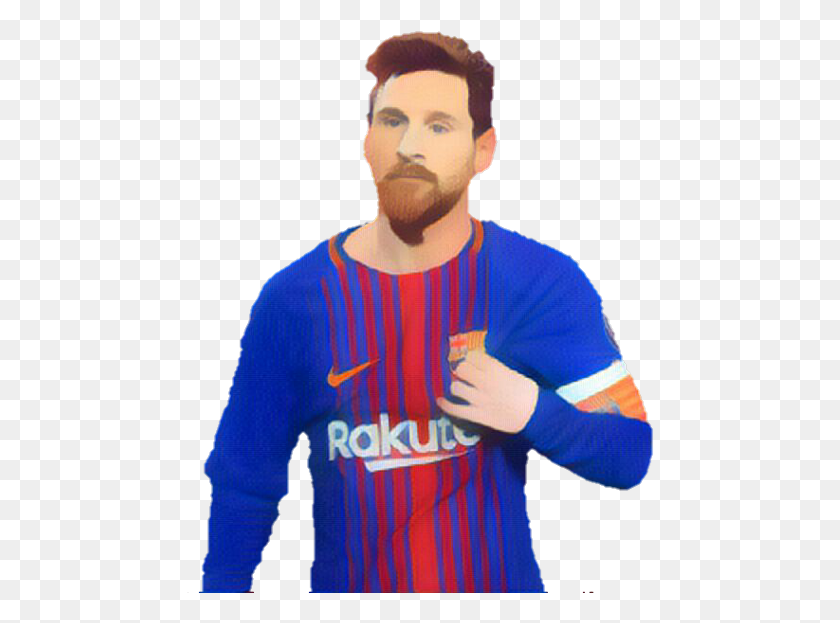 468x563 Lionelmessi Lio Messi Barca Figurine, Clothing, Apparel, Sleeve HD PNG Download