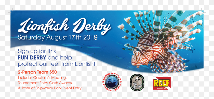 3474x1466 Lionfish Derby HD PNG Download