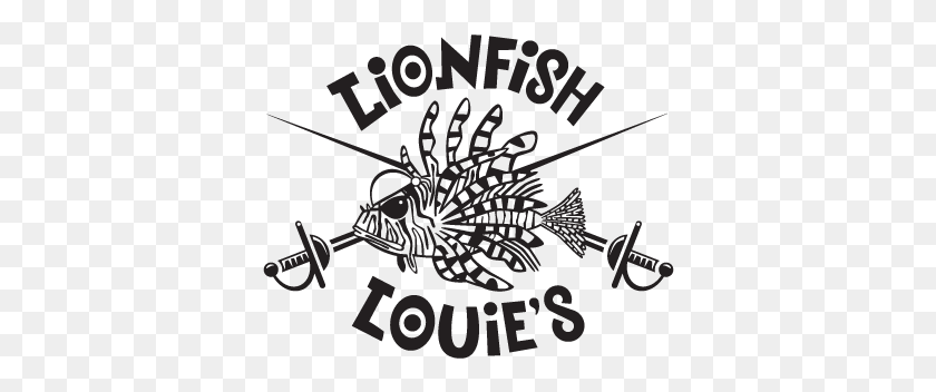 370x292 Lionfish Louie39s Illustration, Text, Symbol, Poster HD PNG Download