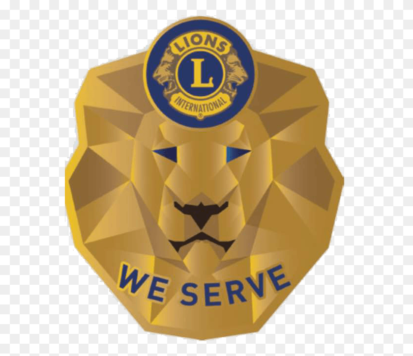 577x665 Lions Clubs International Association Lions Club Of Lions Club International, Gold, Logo, Symbol HD PNG Download