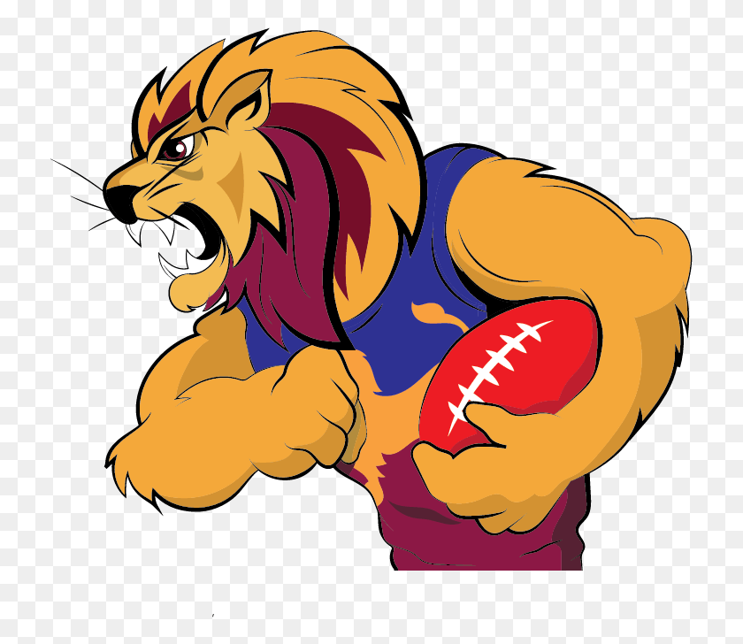 727x668 Lions Coach Justin Leppitsch Asked His Team To Play Brisbane Lions Afl Logo, Dragon, Graphics HD PNG Download
