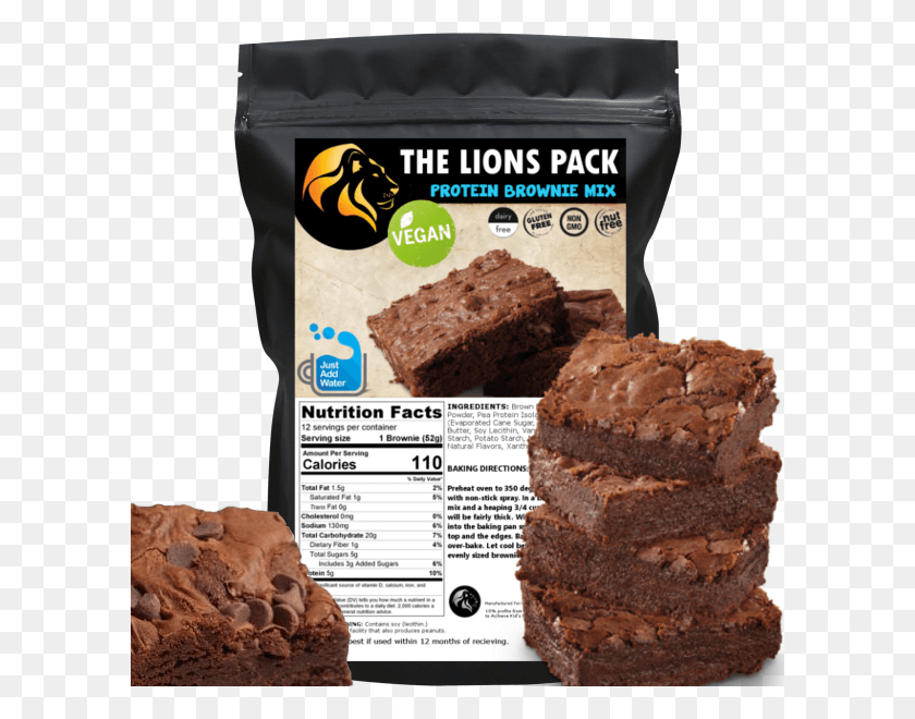 600x600 Lions Pack Brownie Mix, Dessert, Food, Chocolate HD PNG Download