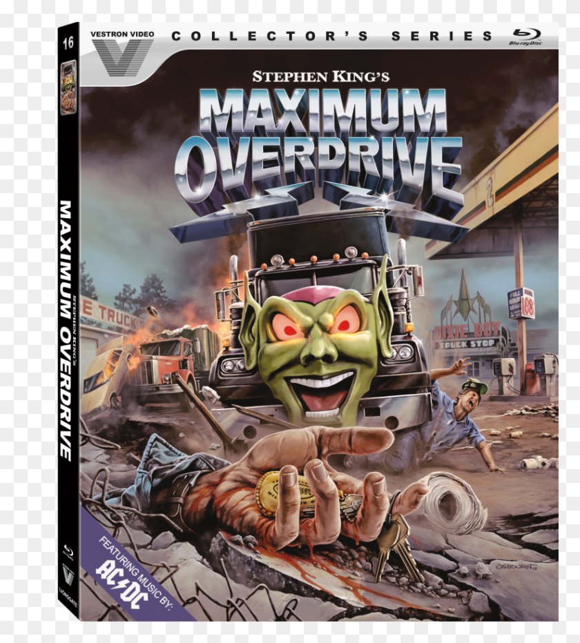 822x920 Lionsgate Home Entertainment Has Announced That The Maximum Overdrive Blu Ray, Poster, Advertisement, Person HD PNG Download