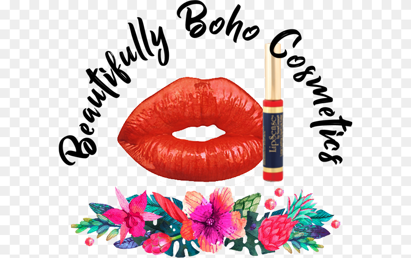 600x527 Lip Gloss, Cosmetics, Lipstick, Flower, Plant Sticker PNG