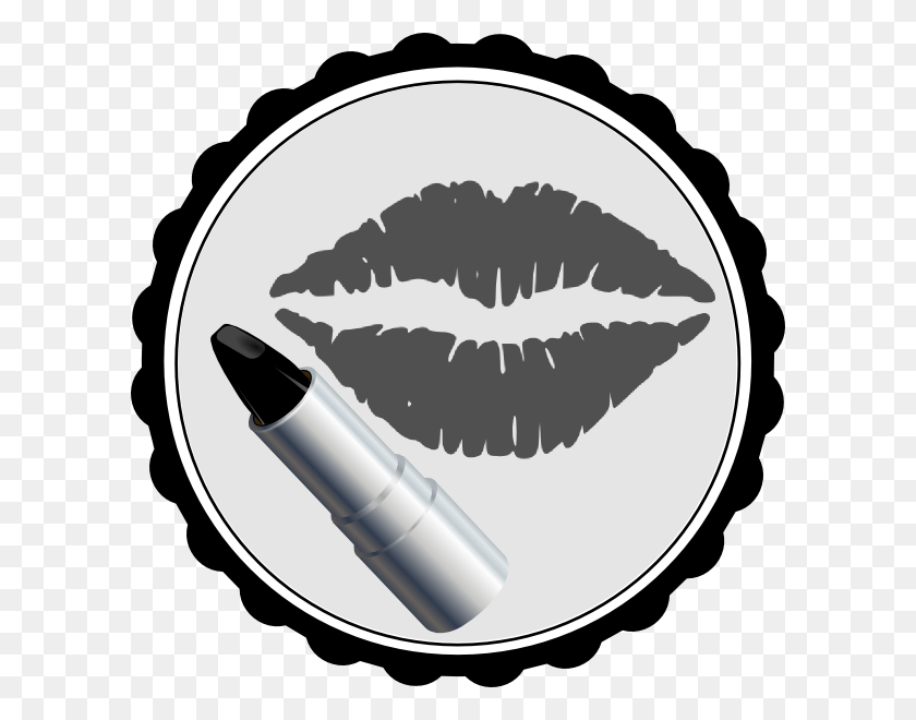 600x600 Lips Clip Art, Label, Text, Marker HD PNG Download