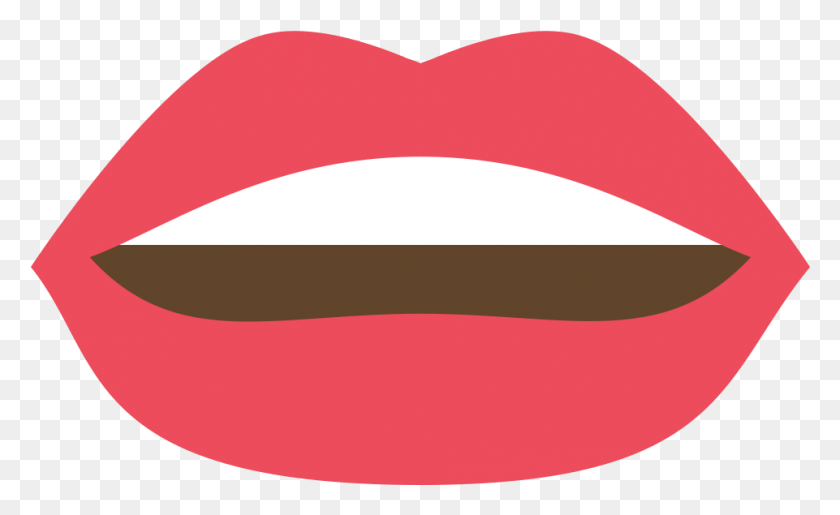 961x561 Lips Emoji, Mustache, Heart, Mouth HD PNG Download
