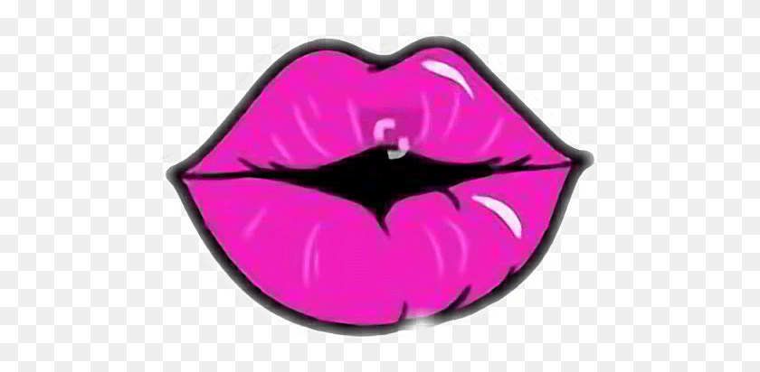 496x352 Lips Kiss Pink Face Makeup Cartoon Bynisha, Heart, Mouth, Lip HD PNG Download