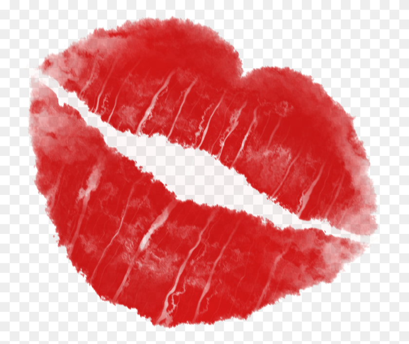 748x646 Lips Kiss Transparent Kiss Clipart, Plant, Food, Heart HD PNG Download