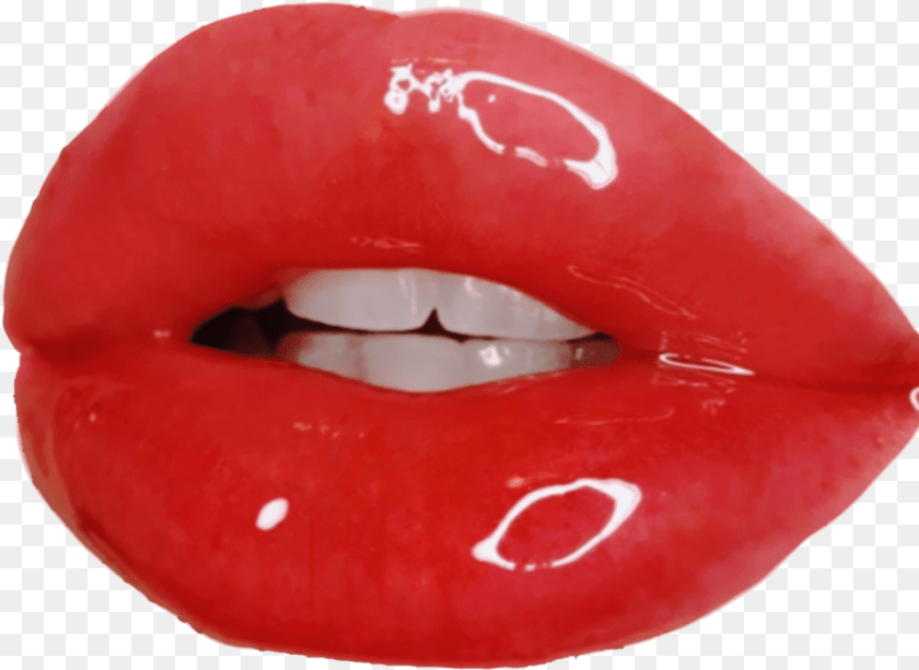Lips Pink And Aesthetic Image Aesthetic Glossy Lips, Body Part, Mouth, Person, Cosmetics Clipart PNG