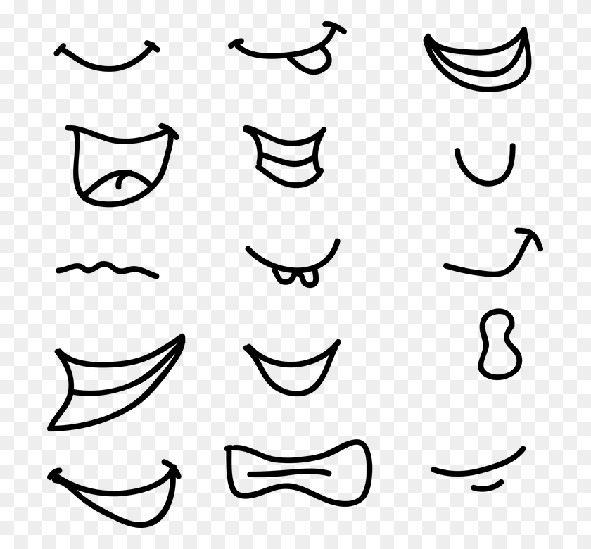 705x720 Lips Smile Men Female Girl Woman Face Mouth Man Mouth Vector, Gray, World Of Warcraft HD PNG Download