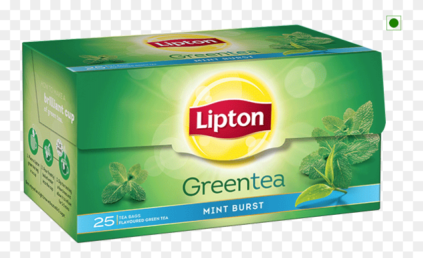 755x453 Lipton Green Tea 25 Tea Bags Lipton Green Tea Tea Bags, Plant, Box, Vase HD PNG Download