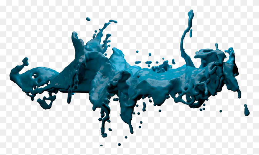1627x926 Жидкая Синяя Жидкость, Пена, Капля, Графика Hd Png Скачать