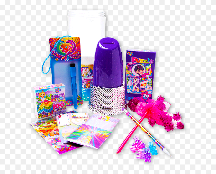 625x617 Lisa Frank Stationery Sets Name Brands For 60 Less, Purple, Bottle, Candy HD PNG Download