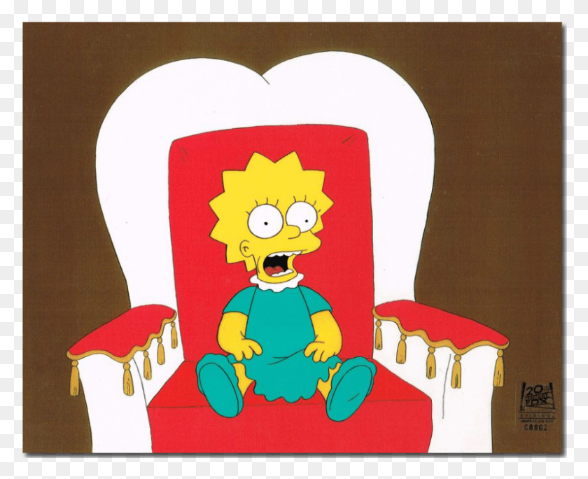 796x637 Lisa Simpson Cartoon, Furniture, Chair, Throne HD PNG Download