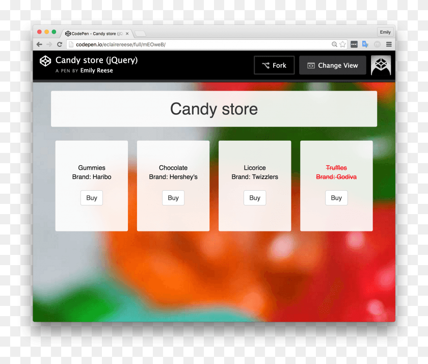2191x1839 List Of Candies In Json Grabbed Via Jquery List Jquery, File, Text, Webpage HD PNG Download