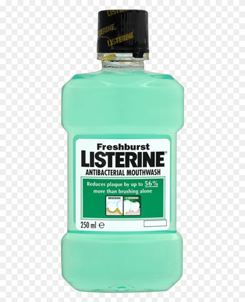 426x975 Listerine Freshburst Antibacterial Mouthwash 250ml Listerine Mouthwash Fresh Burst, Label, Text, Plant HD PNG Download