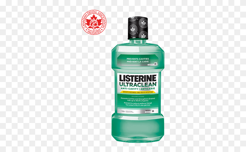 289x459 Listerine Ultraclean Anti Cavity, Bottle, Cosmetics, Paint Container HD PNG Download
