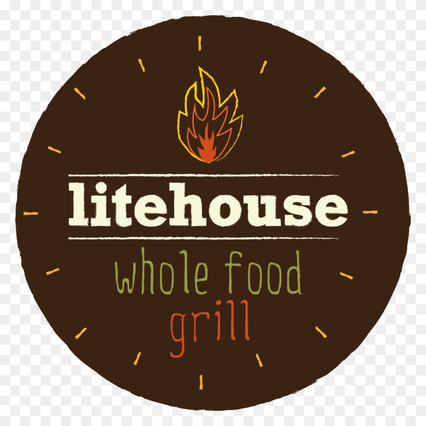 1024x1024 Descargar Png Litehouse Whole Food Grill Logo Litehouse Hyde Park, Etiqueta, Texto, Símbolo Hd Png