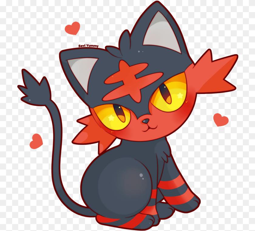 Litten New Pokemon Starter By Seviyummy Cute Fire Pokemon Drawing ...