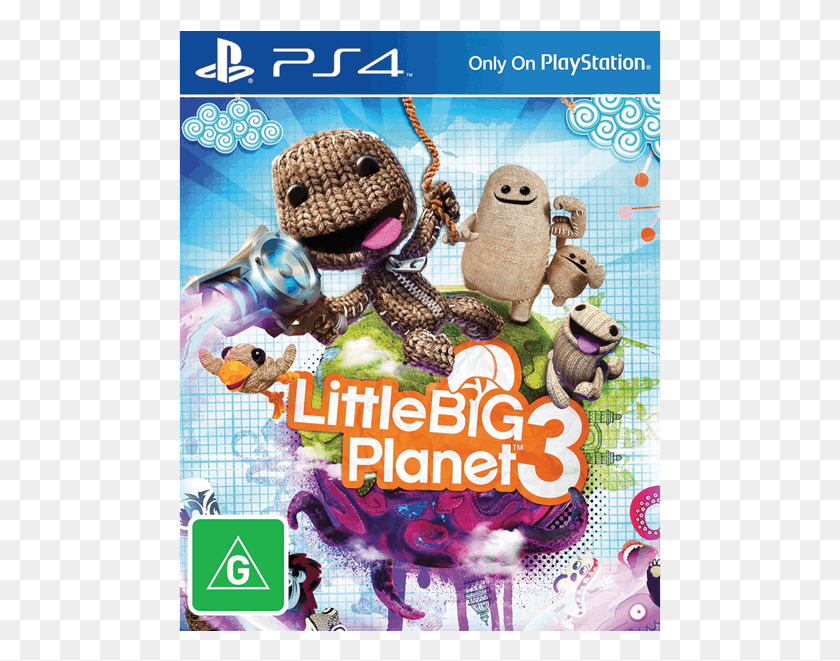 483x601 Little Big Planet 3 Box Art, Advertisement, Poster, Jigsaw Puzzle HD PNG Download