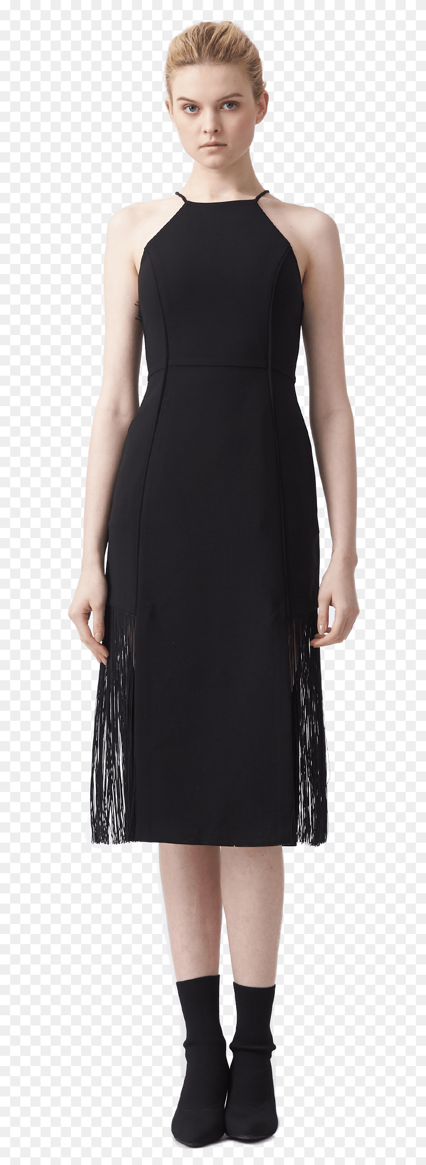 589x2235 Little Black Dress, Clothing, Apparel, Person HD PNG Download