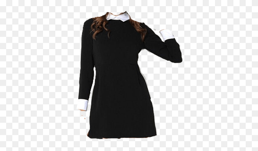 348x432 Little Black Dress, Sleeve, Clothing, Apparel Descargar Hd Png