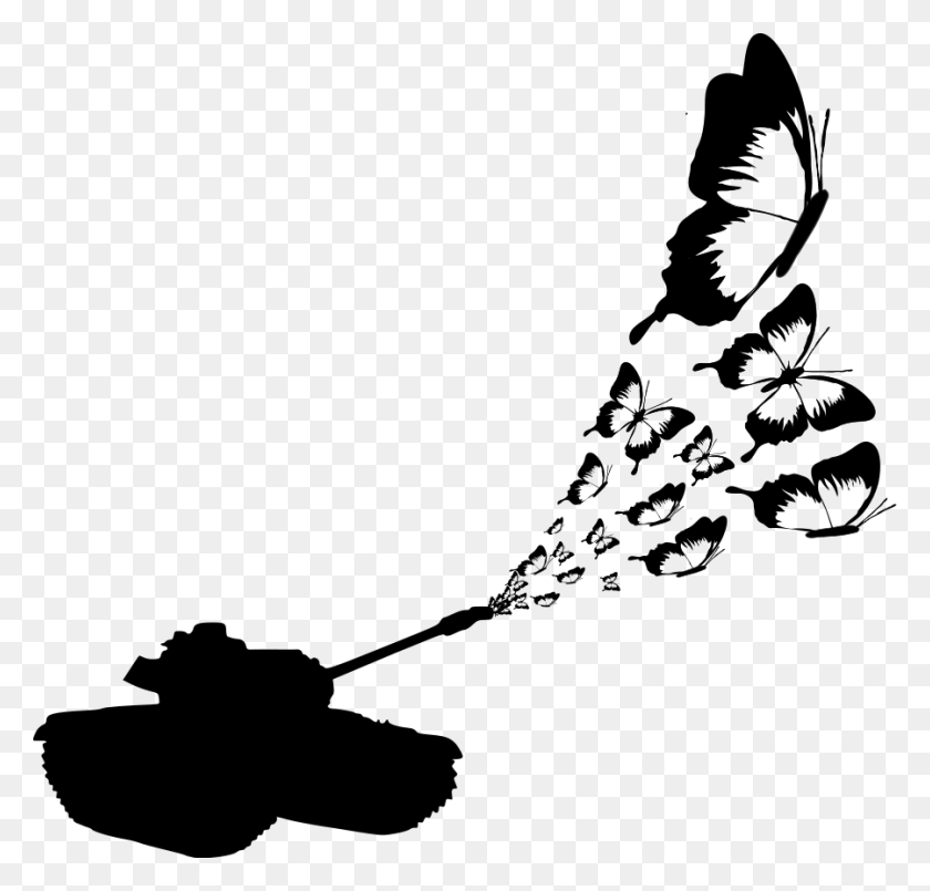 900x860 Little Butterfly Clipart Vector Clip Art Online Royalty Butterfly Tank, Outdoors, Nature, Astronomy HD PNG Download