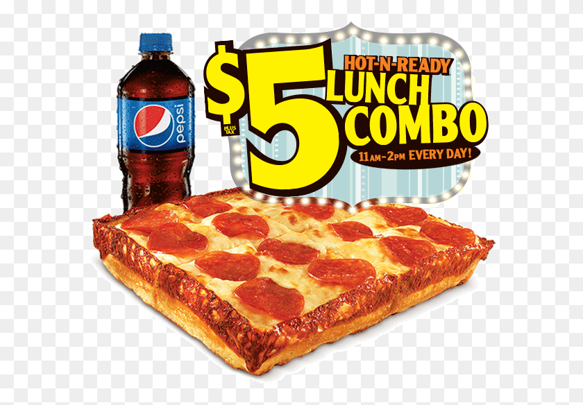 591x524 Little Caesars Lunch Combo, Pizza, Food, Bread HD PNG Download