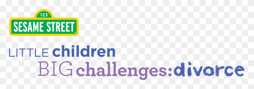 4005x1209 Little Children Big Challenges Divorce Logo Sesame Sesame Street Little Children Big Challenges Incarceration, Symbol, Trademark, Text HD PNG Download