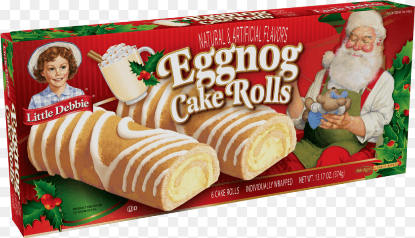 Little Debbie Eggnog Cake Rolls, Bread, Food, Adult, Man Sticker PNG