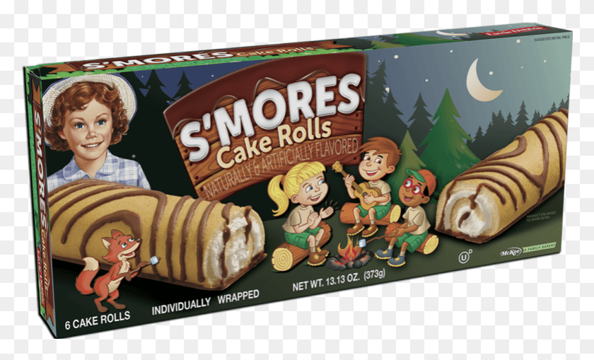 1031x594 Little Debbie S Mores Cake Rolls, Person, Human, Sweets HD PNG Download