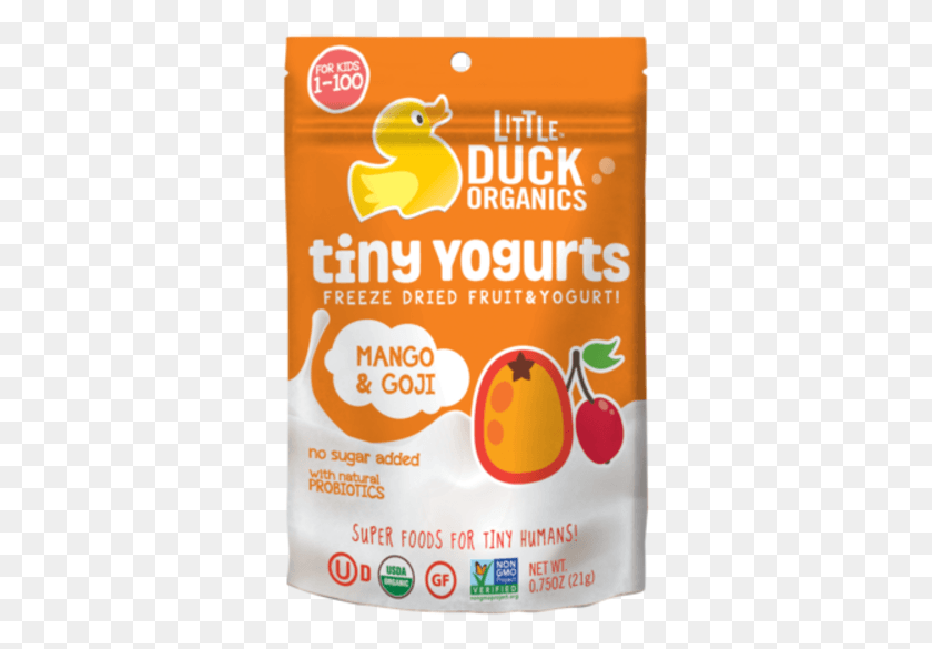 333x525 Little Duck Organics Крошечные Йогурты Пробиотики Манго Натуральные Продукты, Растения, Еда, Фрукты Png Скачать