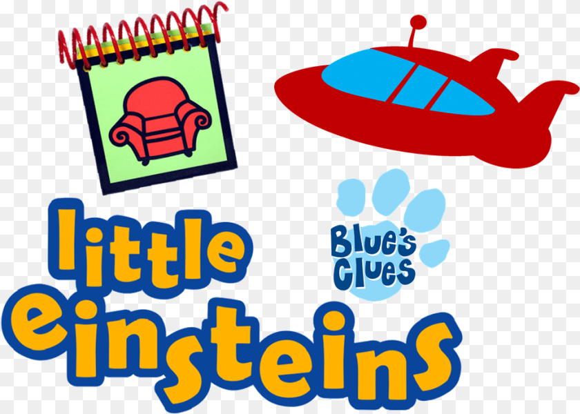 973x695 Little Einsteins Blues Clues Logo 3 Einstein Blues Little Einsteins Blue39s Clues, Dynamite, Weapon Sticker PNG