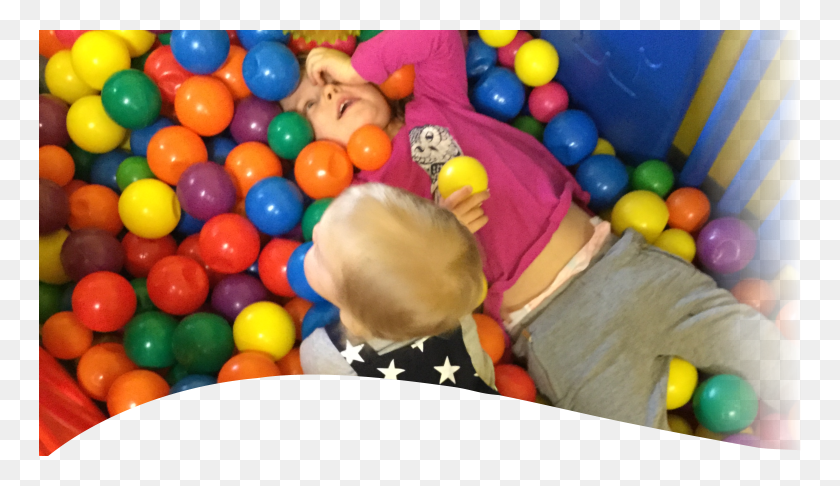 762x426 Little Girl And Boy Playing On A Bunch Of Small Balls Ball Pit, Sphere, Indoor Play Area, Balloon HD PNG Download