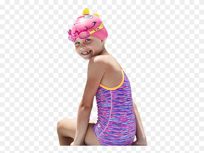 376x569 Little Girl Wearing One Piece Swimsuit Kid Swimsuit, Clothing, Apparel, Person HD PNG Download