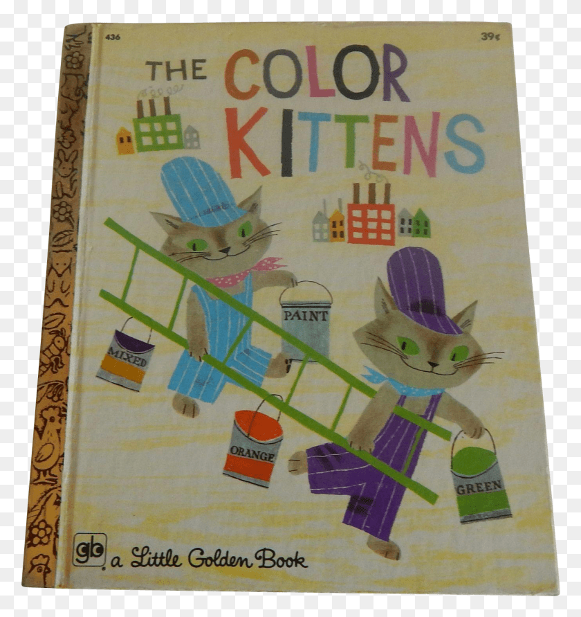1373x1463 Descargar Png Little Golden Book The Color Kittens Malerkattene, Texto, Etiqueta Hd Png