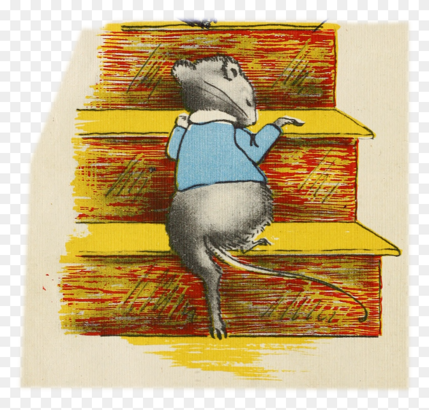 1594x1521 Little Gray Mouse Illustration HD PNG Download
