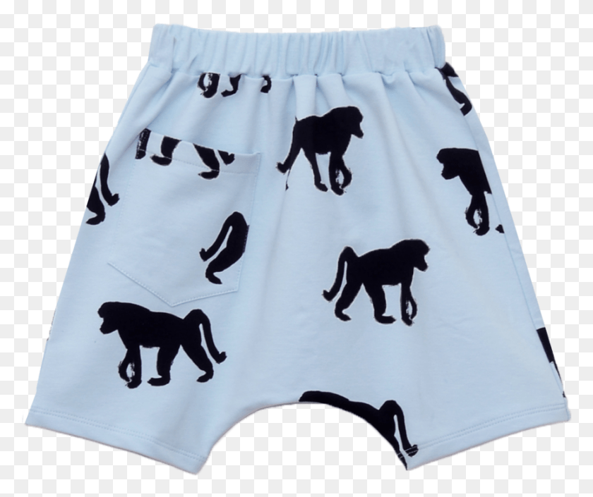 863x714 Descargar Png / Little Man Happy Monkey Islands Cuelgan Pantalones Cortos Sueltos, Ropa, Ropa, Perro Hd Png