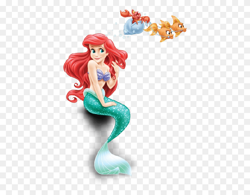 415x596 Little Mermaid Cartoon Clipart Tiny Mermaid Clipart Ariel, Doll, Toy, Figurine HD PNG Download