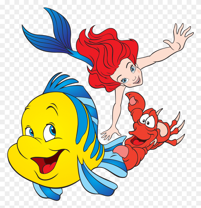 1168x1213 Little Mermaid High Resolution Clipart Ariel, Graphics, Floral Design HD PNG Download
